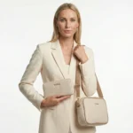 Ecru portfel damski. Nuubag polska marka